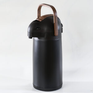 Amazon hot sale wooden airpot coffee dispenser with pump 3 liter